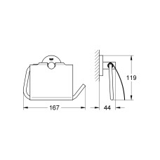 Держатель для туалетной бумаги Grohe Essentials New (40367001)