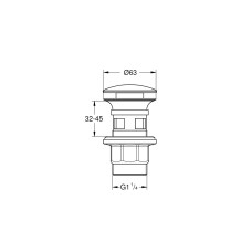 Нажимной донный клапан Grohe (40824000)
