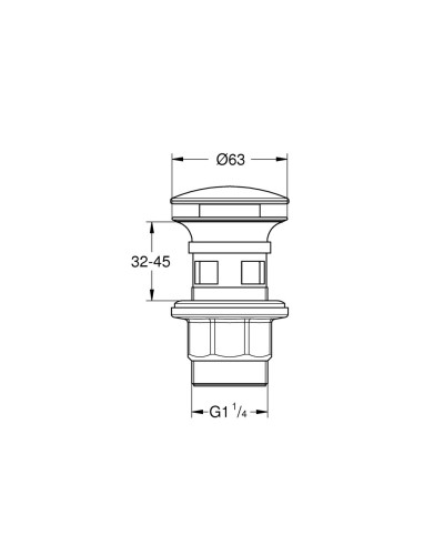 Нажимний донний клапан Grohe (40824000)