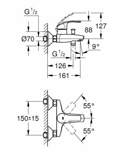 Набір змішувачів Grohe Eurosmart M-Size (123248MK)