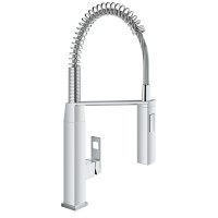 Змішувач для кухні з гнучким виливом Grohe Eurocube (31395000)