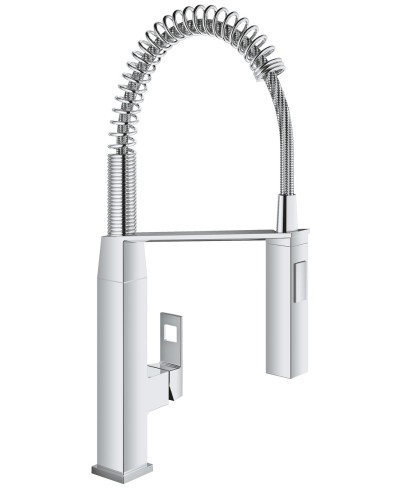 Змішувач для кухні з гнучким виливом Grohe Eurocube (31395000)