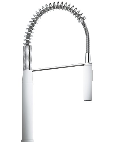 Змішувач для кухні з гнучким виливом Grohe Eurocube (31395000)