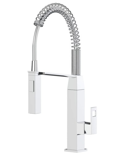 Змішувач для кухні з гнучким виливом Grohe Eurocube (31395000)