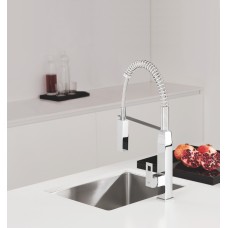 Смеситель для кухни с гибким изливом Grohe Eurocube (31395000)