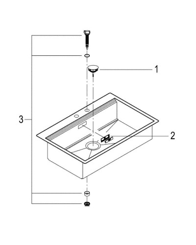 Мийка кухонна Grohe EX Sink K800 подвійна (90 cm) (31584SD0)