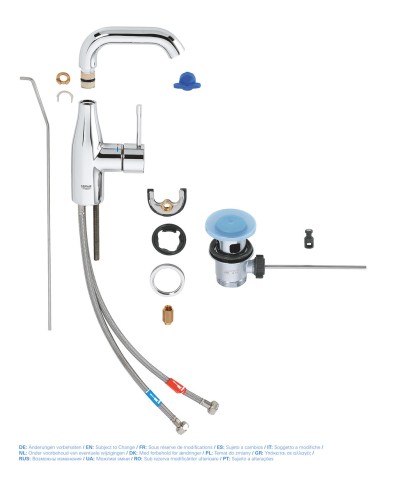 Змішувач для раковини M-розміру Grohe Essence New (23462001)