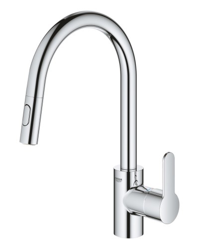 Смеситель для кухни с выдвижным изливом Grohe Eurostyle Cosmopolitan (31482003)