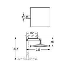 Косметическое зеркало Grohe Selection Cube (40808000)
