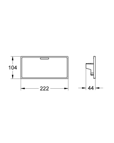 Поличка на термостат Grohe Grohtherm Cube (18700000)