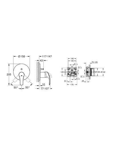 Душова система Grohe Grohtherm SmartControl (26416SC3)