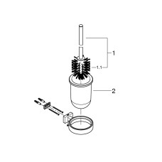 Туалетный ершик в комплекте Grohe Essentials Cube New (40513001)