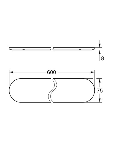 Скляна поличка Grohe Selection (41057000)