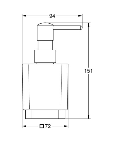 Дозатор рідкого мила Grohe Selection Cube (40805000)