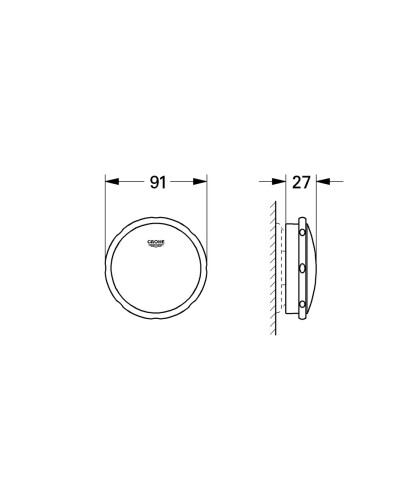 Зливний і переливний гарнітур для ванни Grohe (19025000)