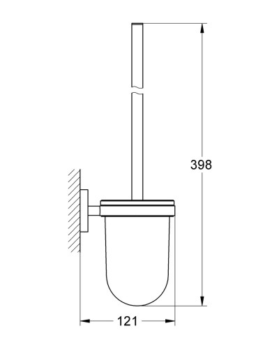 Туалетний йоржик у комплекті Grohe Essentials New (40374001)