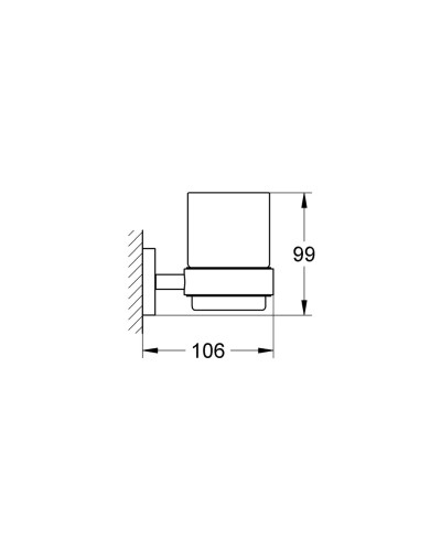 Стакан для зубних щіток Grohe Essentials New (40447001)