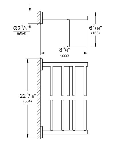 Поличка для рушників Grohe Bau Cosmopolitan Neutral (40462001)