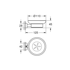 Мыльница Grohe Essentials Cube New (40754001)