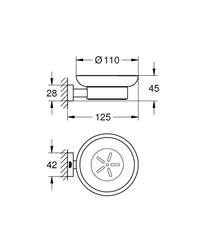 Мильниця Grohe Essentials Cube New (40754001)