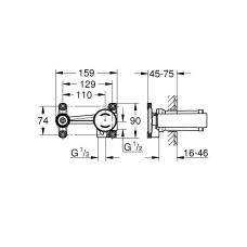 Прикрытая часть смесителя для раковины Grohe Non Rapido OHM (23571000)