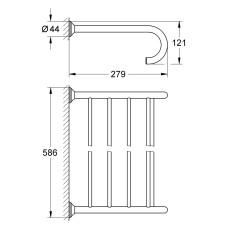 Полочка для полотенец Grohe Essentials Authentic (40660001)