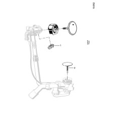 Наружная часть перелива с наполнением Grohe (19952000)