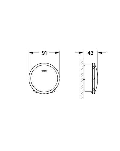 Зовнішня частина переливу з наповненням Grohe (19952000)