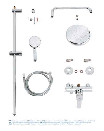 Душова система зі змішувачем для душа Grohe New Tempesta Cosmop. System (26224001)