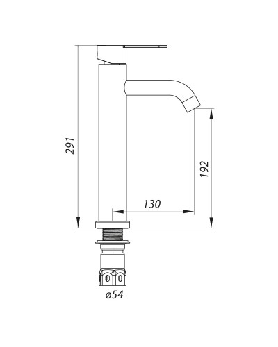 Змішувач для умивальника SUS304 ZERIX LR71103 (ZX2989)