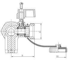 Комплект арматуры для подключения расширительного бака KOER KR.1045 - 1" (KR3113)