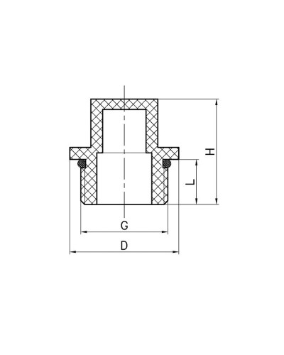 Заглушка KOER K0278.PRO - 3/4 PPR НР (KP2922)