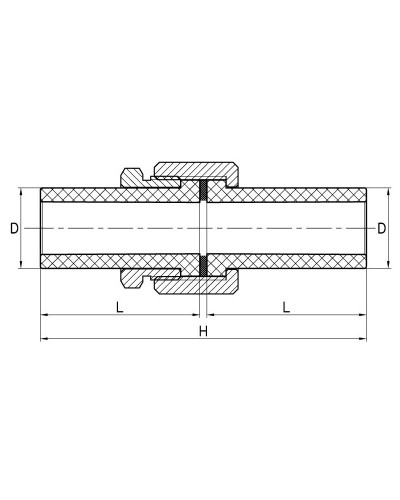 Разборное резьбовое соединение KOER K0281.PRO - 32 PPR (KP2925)