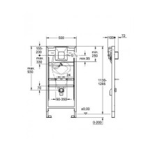 Grohe Rapid SL 38786001 Установочный комплект для писсуара