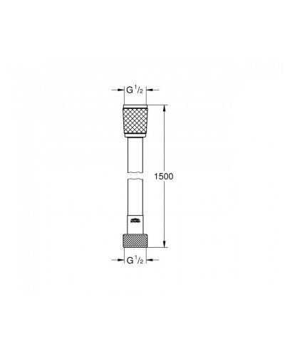 Grohe Relexaflex 45973001 Душовий шланг 150 см