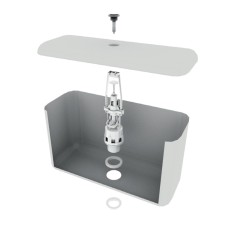 Арматура спускная ZERIX AS-01 с одним режимом слива (хромированная кнопка) (ZX4965)