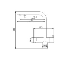 Смеситель для кухни с выходом для питьевой воды KOER KB-72001-07 (JP3393)