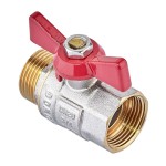 Кран кульовий Waterpro WP607-20FMW - 3/4" ГШМ (сталевий метелик) (WP3294)