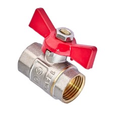 Кран шаровой Waterpro WP602-15FFW - 1/2" ГГМ (стальная бабочка) (WP3290)