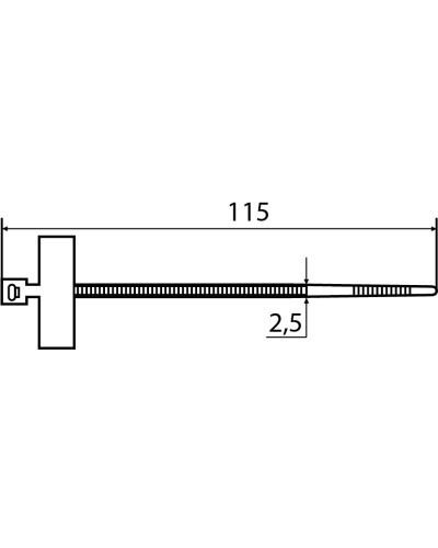 CHS-110MKT (хомут маркировочный) (100 шт.)