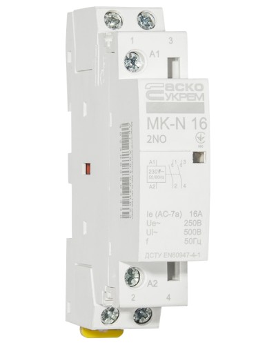 Модульный контактор MK-N 2P 16A 2NO 220V