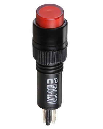 Сигнальна арматура AD22E-8DS червона 220V АC