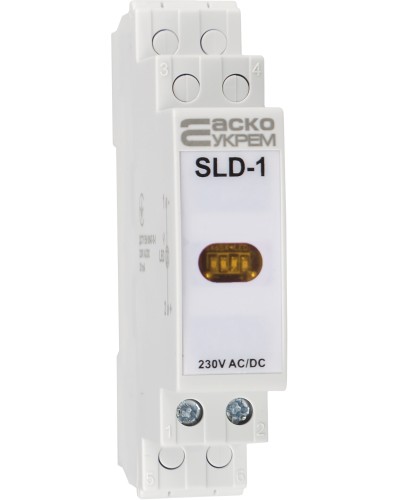 Модульный сигнальный индикатор 230V AC/DC SLD-1 желтый