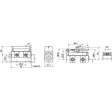 Микровыключатель D4MC-1020