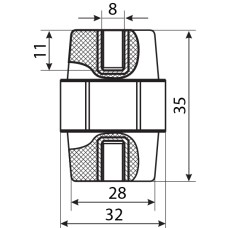 Изолятор-держатель SM35