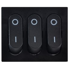 KCD2-3101 B/B Переключатель 3 клав. черный