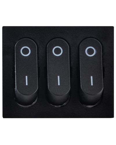 KCD2-3101 B/B Переключатель 3 клав. черный