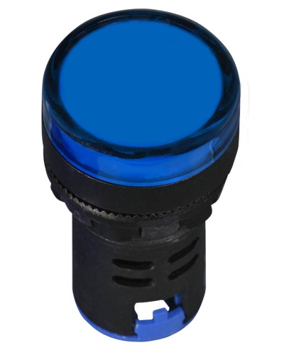 Сигнальная арматура AD22-22DS синяя 12V АC/DC