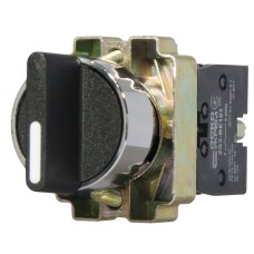 XB2-BD53 Кнопка поворотная 3-поз. с самовозвратом Станд. ручка