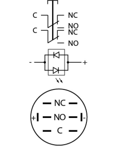 TYJ 19-272 Кнопка металлическая плоская с подсветкой, 2NO+2NC, красная 220V.